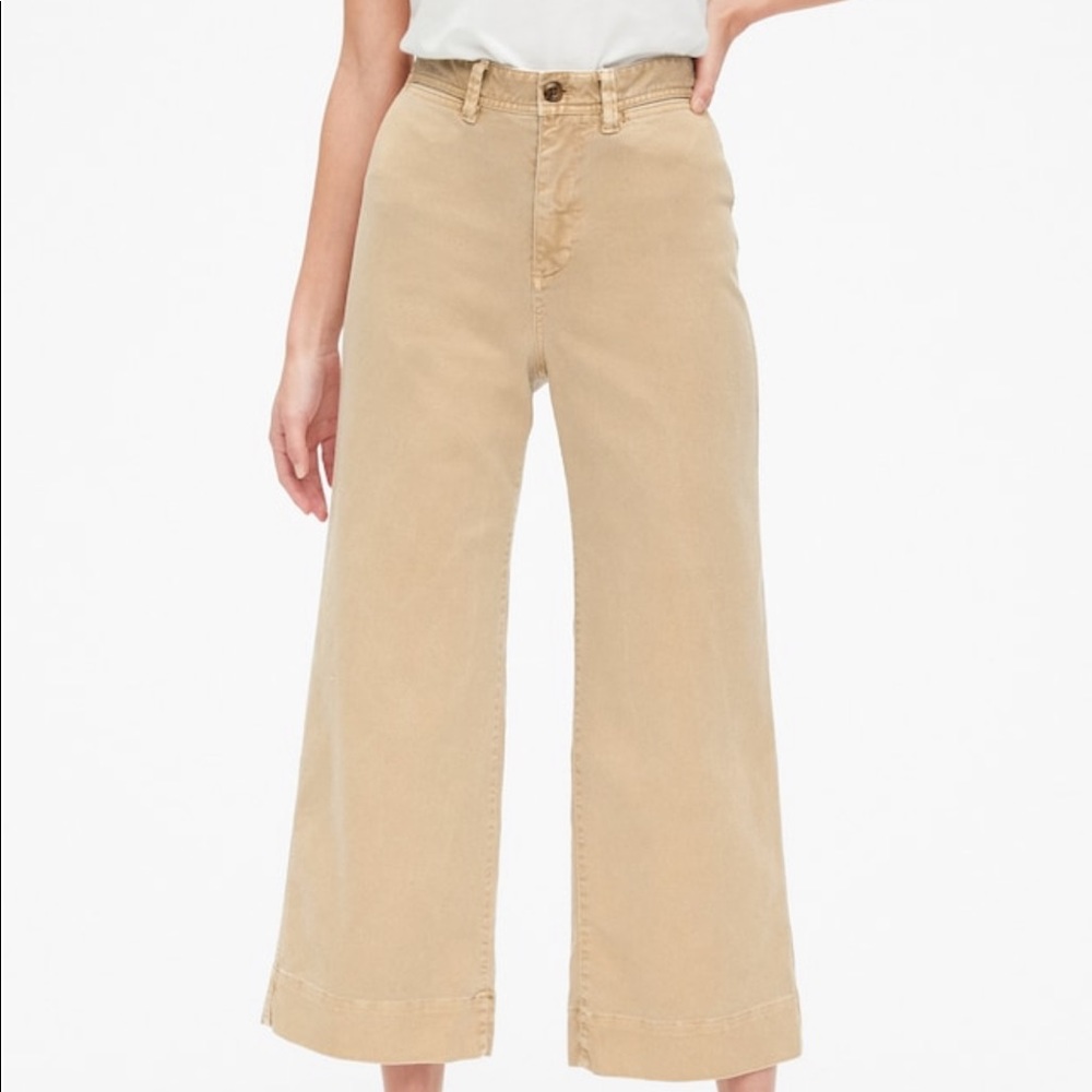Gap High Rise Wide Leg Pants